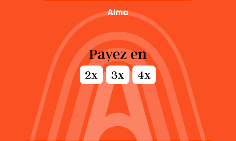 Alma : profitez du paiement en 2x, 3x ou 4x - Cycles Chedaleux